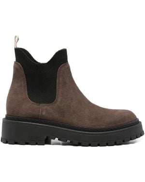 Liu Jo Beatles suede elastic-panel boots - Marrón