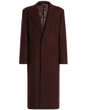 Dolce & Gabbana Abrigo Con Botones - Morado