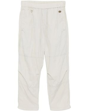 Chocoolate Logo-Patch Trousers - White