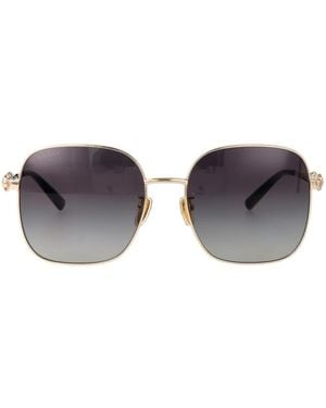 Gucci Horsebit Square-Frame Sunglasses - Metallic