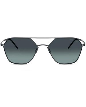 Giorgio Armani Geometric-Frame Sunglasses - Grey