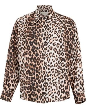 La Prestic Ouiston Panther-Print Shirt - White