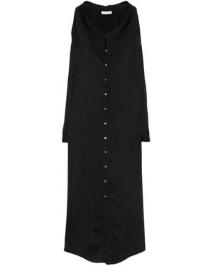 Viktor & Rolf Scoop Neckline Shirt Maxi Dress - Black