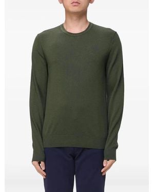 Michael Kors Maglione Girocollo Con Ricamo - Verde