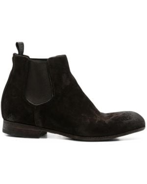 Pantanetti Distressed-Effect Chelsea Boots - Black