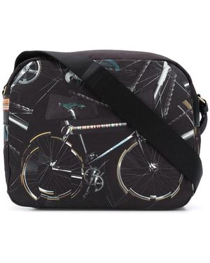 Paul Smith Bicycle Print Messenger Bag - Black