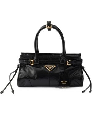 Prada Bonnie Leather Mini-Bag - Black