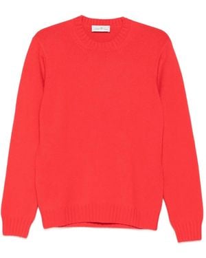 Della Ciana Pullover mit rundem Ausschnitt - Rot