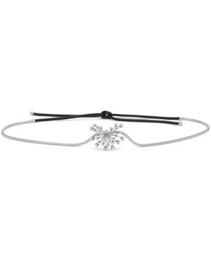 Lanvin Crystal-Embellished Skinny Belt - White