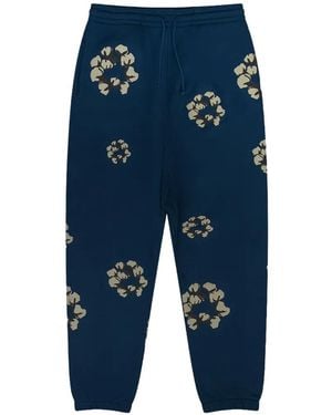 DENIM TEARS Cactus Wreath Track Trousers - Blue