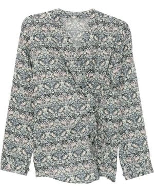 JNBY Floral-Print Blouse - Grey
