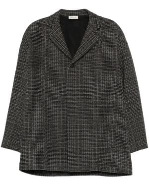 Fear Of God Checked Wool Jacket - Black
