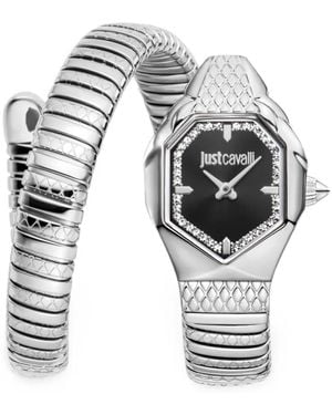Just Cavalli Montre Aria Snake Mm - Gray
