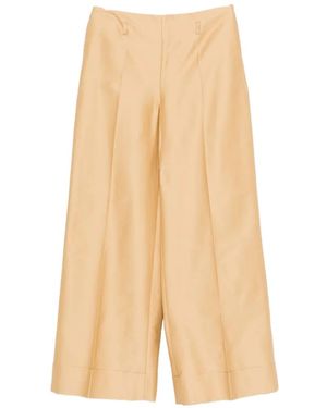 MVP WARDROBE Pleated Pants - Natural