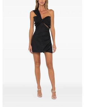 JBQ Solange One-Shoulder Playsuit - Black