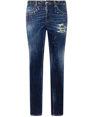 DSquared² Jean À Ornements - Blue