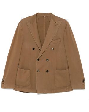 Dell'Oglio Wool Blazer - Brown