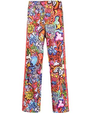 adidas Jogginghose mit Print - Rot