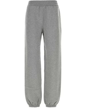 Jil Sander Pantalones Joggers De Chándal Con Logo - Gris