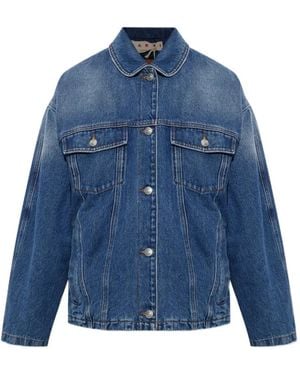 Marni Insulated Denim Jacket - Blue