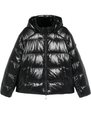 Moose Knuckles Gesteppte Kapuzenjacke - Schwarz