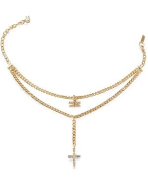 Elisabetta Franchi Anklet With Charms - Natural