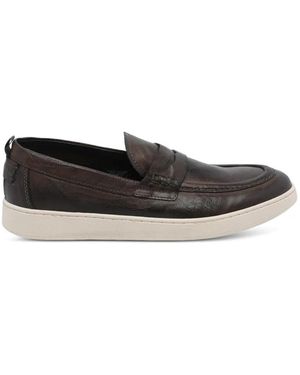 Pawelk's Round-Toe Loafers - White