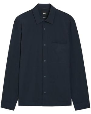 BOSS Patch-Pocket Shirt - Blue