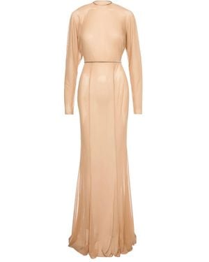 V:PM ATELIER Kosa Long-Sleeve Maxi Dress - Natural