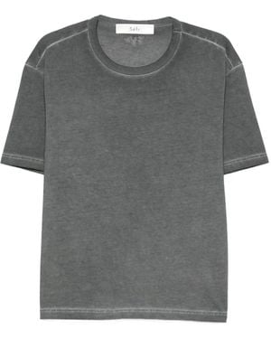 Séfr T-Shirt mit Rundhalsausschnitt - Grau