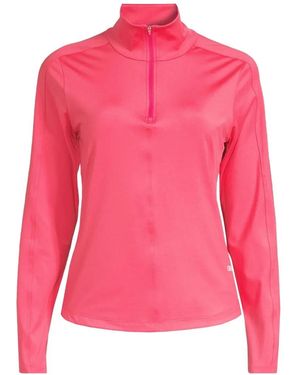Casall Serene Half-Zip Long-Sleve Top - Pink