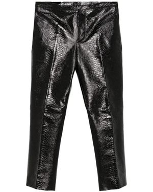 SAPIO Python-Print Trousers - Black