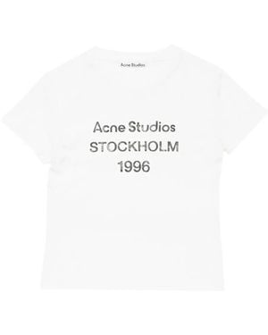 Acne Studios T-Shirt mit grafischem Print - Weiß