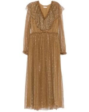 Ulla Johnson Ruffled Long-Sleeve Dress - Natural