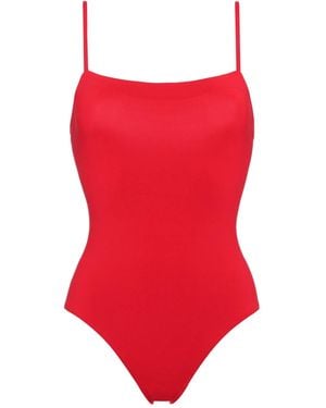 Eres Aquarelle Square-Neck Swimsuit - Red
