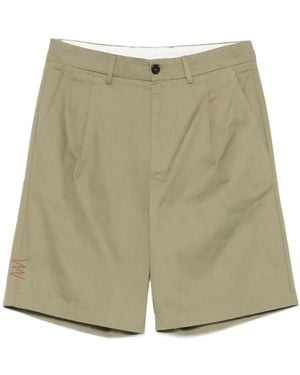 Amaranto Belt-Loops Shorts - Green