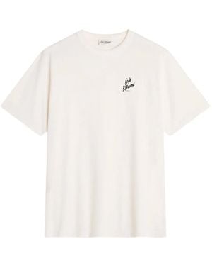 Maison Kitsuné Café Kitsuné T-Shirt Met Logo - Wit