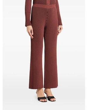 Simon Miller Val Ribbed Trousers - Red