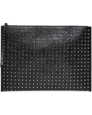 John Richmond Studded Clutch Bag - Black