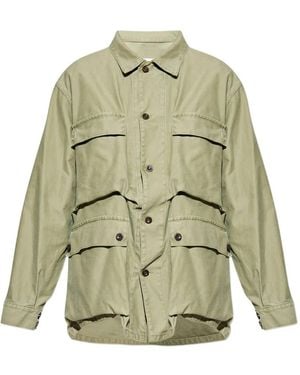 Maison Margiela Multiple-Pockets Buttoned Jacket - White
