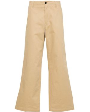 Marni Mid-Rise Wide-Leg Trousers - Natural