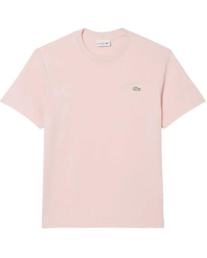 Lacoste Embroidered T-Shirt - Pink