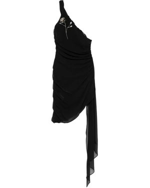 GIUSEPPE DI MORABITO Embellished One-Shoulder Dress - Black