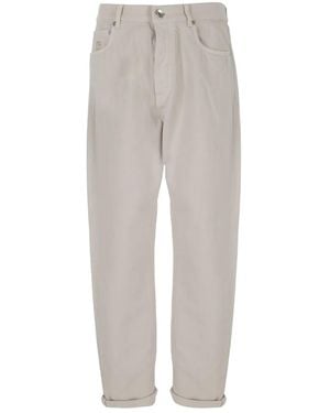 Brunello Cucinelli ロゴ ジーンズ - ホワイト