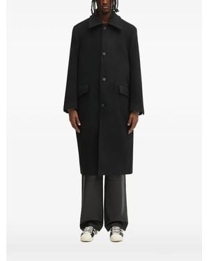 Adererror Button-Up Coat - Black