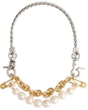 Vivienne Westwood Claude Pearl-Chain Necklace - Metallic