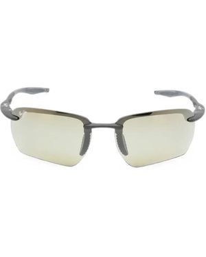 Maui Jim Ho'Okipa Ultra G Rectangle-Frame Sunglasses - Black