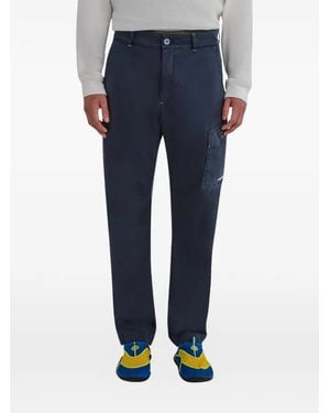 Murphy & Nye Dek Logo-Patch Cargo Trousers - Blue