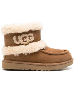 UGG Ultra Mini Fluff Boots - Brown