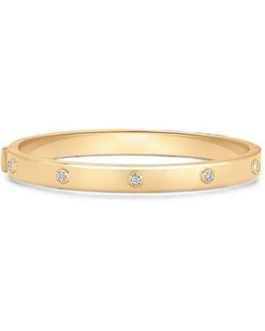 Sara Weinstock Honey Comb Diamond Bangle Bracelet - Natural